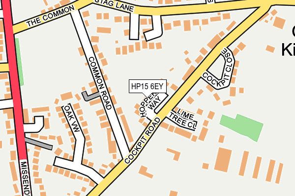 HP15 6EY map - OS OpenMap – Local (Ordnance Survey)