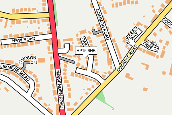 HP15 6HB map - OS OpenMap – Local (Ordnance Survey)