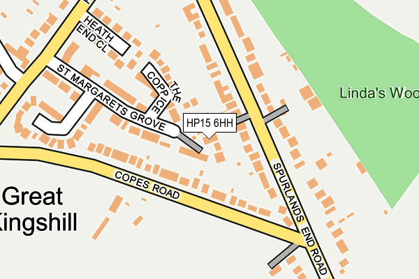 HP15 6HH map - OS OpenMap – Local (Ordnance Survey)