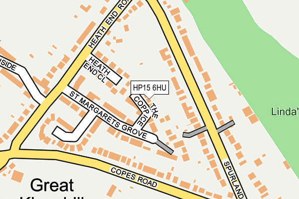 HP15 6HU map - OS OpenMap – Local (Ordnance Survey)