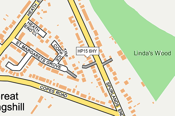 HP15 6HY map - OS OpenMap – Local (Ordnance Survey)