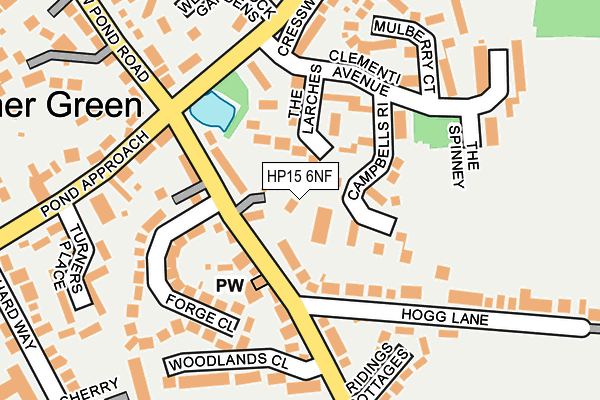 HP15 6NF map - OS OpenMap – Local (Ordnance Survey)