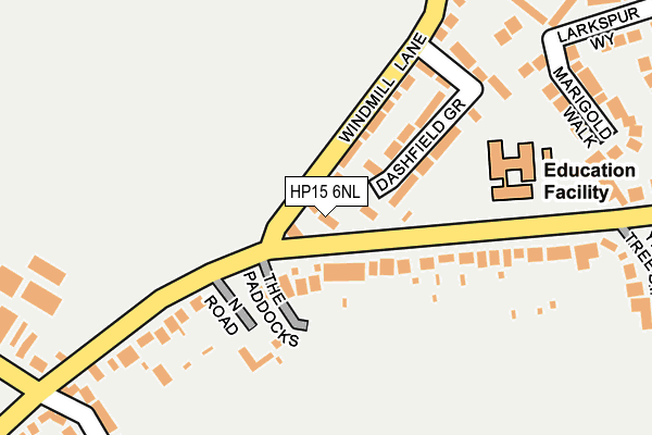HP15 6NL map - OS OpenMap – Local (Ordnance Survey)