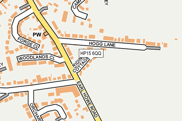 HP15 6QQ map - OS OpenMap – Local (Ordnance Survey)