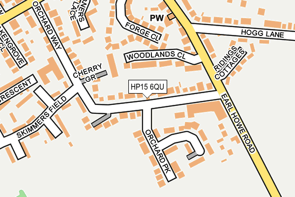 HP15 6QU map - OS OpenMap – Local (Ordnance Survey)