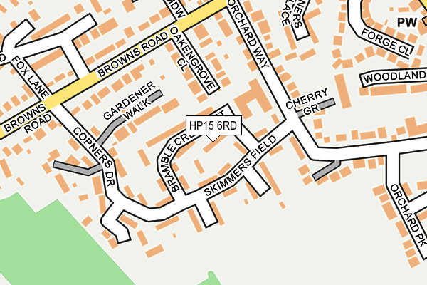 HP15 6RD map - OS OpenMap – Local (Ordnance Survey)
