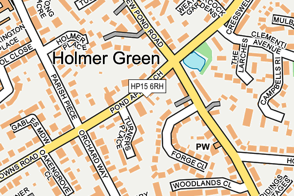 HP15 6RH map - OS OpenMap – Local (Ordnance Survey)