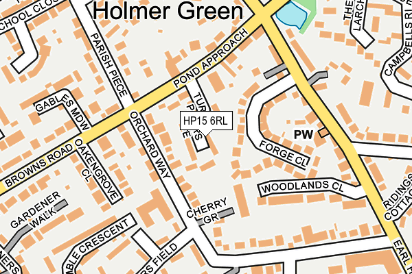 HP15 6RL map - OS OpenMap – Local (Ordnance Survey)