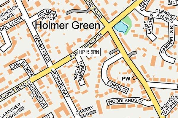 HP15 6RN map - OS OpenMap – Local (Ordnance Survey)