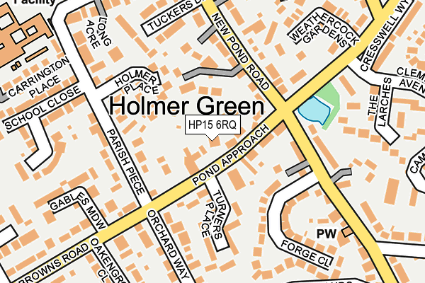HP15 6RQ map - OS OpenMap – Local (Ordnance Survey)