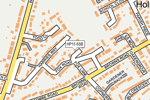 HP15 6SB map - OS OpenMap – Local (Ordnance Survey)