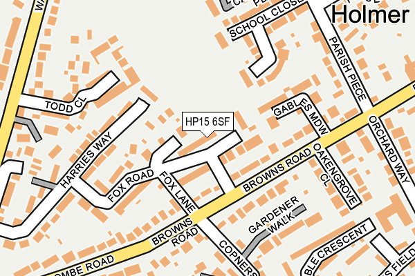 HP15 6SF map - OS OpenMap – Local (Ordnance Survey)