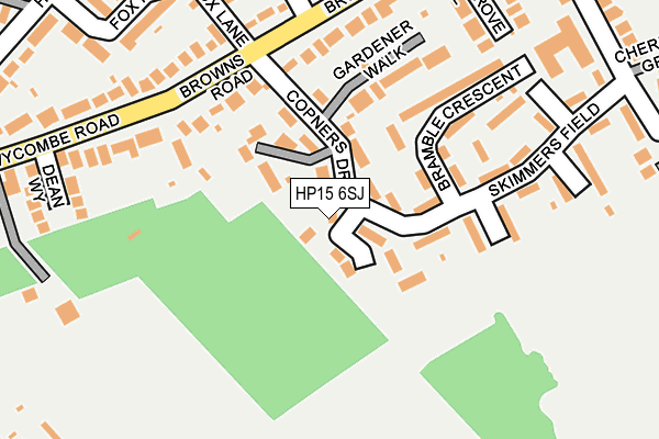 HP15 6SJ map - OS OpenMap – Local (Ordnance Survey)