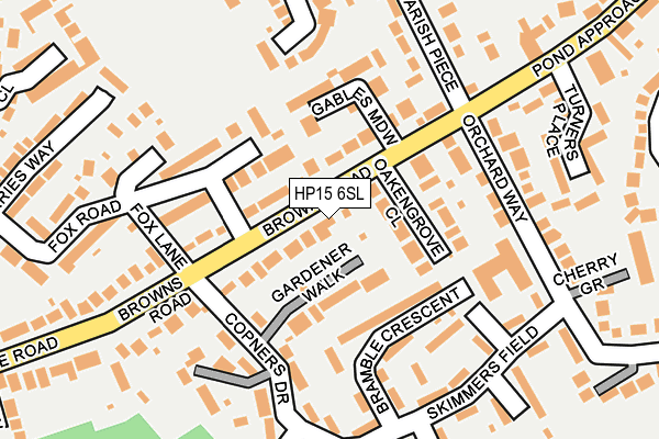 Map of HOLMER GREEN PROPERTY CO.LIMITED at local scale