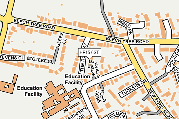 HP15 6ST map - OS OpenMap – Local (Ordnance Survey)