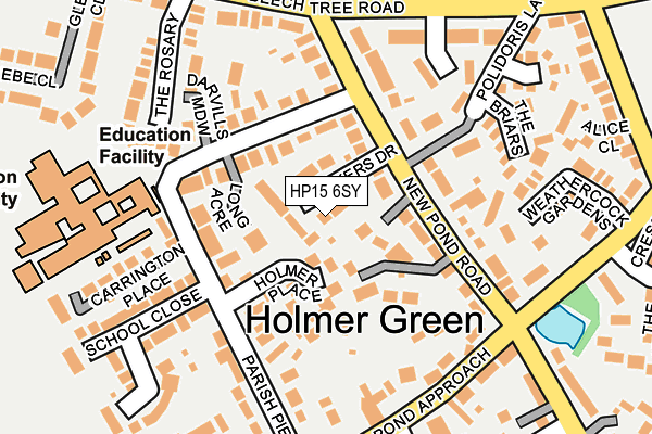 HP15 6SY map - OS OpenMap – Local (Ordnance Survey)