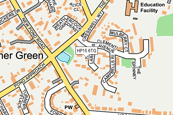 HP15 6TG map - OS OpenMap – Local (Ordnance Survey)