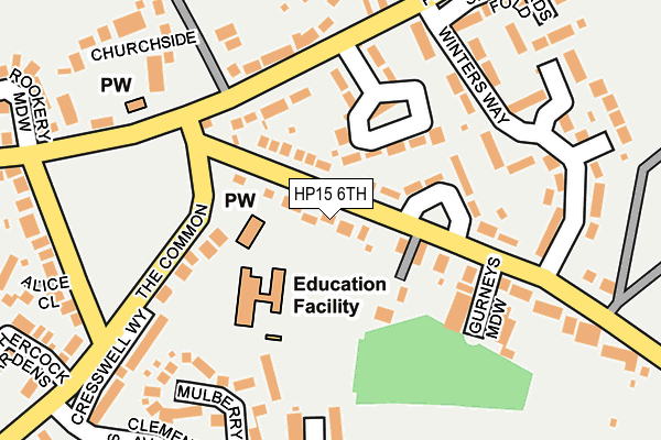 HP15 6TH map - OS OpenMap – Local (Ordnance Survey)