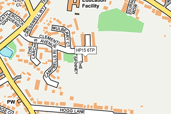 HP15 6TP map - OS OpenMap – Local (Ordnance Survey)