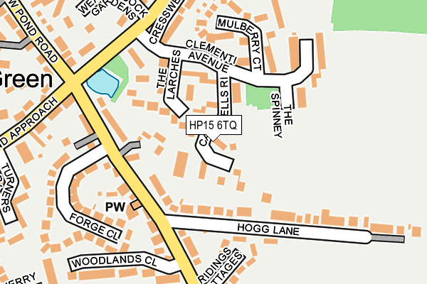 HP15 6TQ map - OS OpenMap – Local (Ordnance Survey)