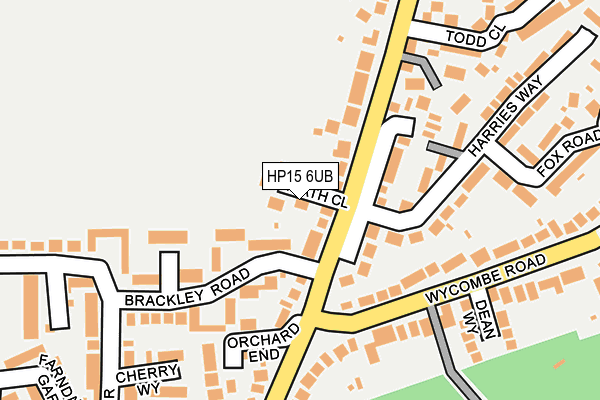 HP15 6UB map - OS OpenMap – Local (Ordnance Survey)