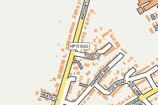 HP15 6UG map - OS OpenMap – Local (Ordnance Survey)