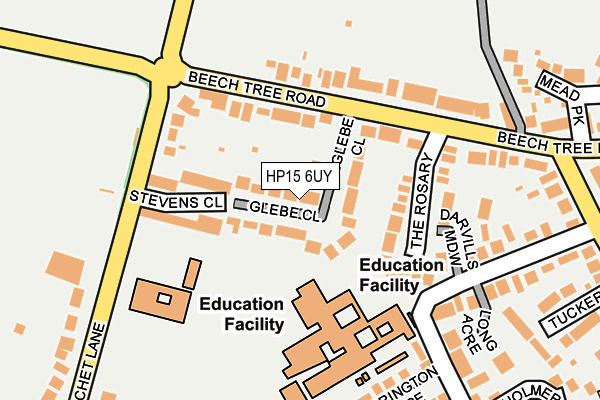 HP15 6UY map - OS OpenMap – Local (Ordnance Survey)