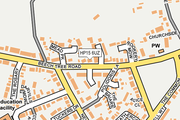 HP15 6UZ map - OS OpenMap – Local (Ordnance Survey)