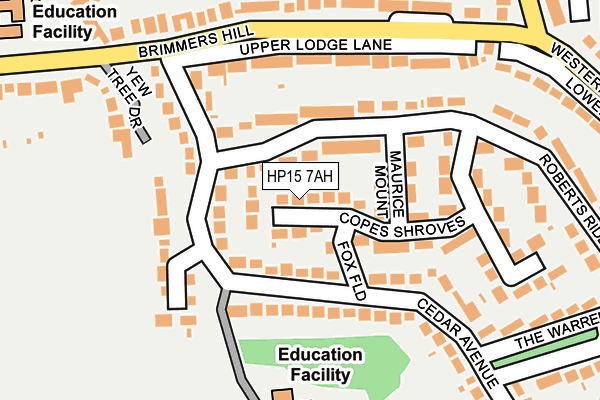 HP15 7AH map - OS OpenMap – Local (Ordnance Survey)