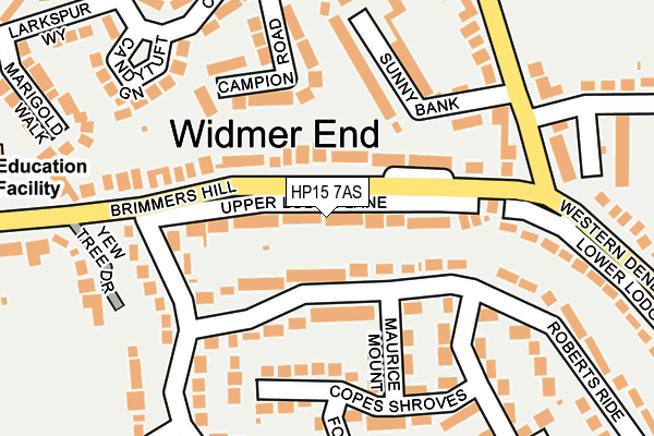 HP15 7AS map - OS OpenMap – Local (Ordnance Survey)