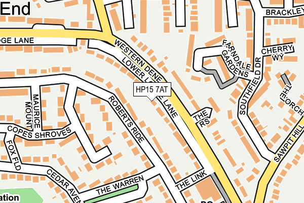 HP15 7AT map - OS OpenMap – Local (Ordnance Survey)