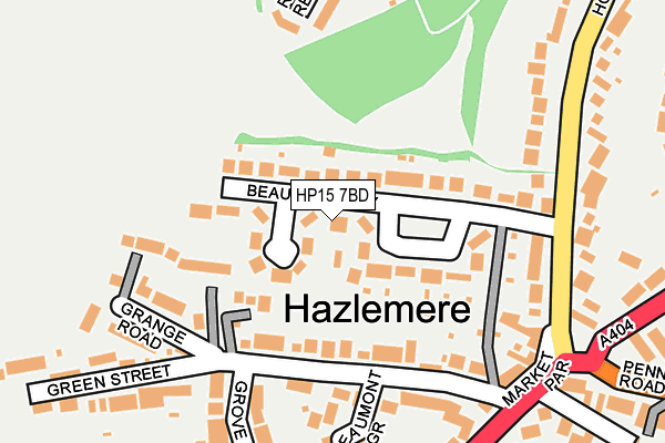 HP15 7BD map - OS OpenMap – Local (Ordnance Survey)