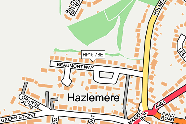 HP15 7BE map - OS OpenMap – Local (Ordnance Survey)