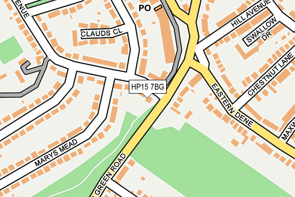 HP15 7BG map - OS OpenMap – Local (Ordnance Survey)