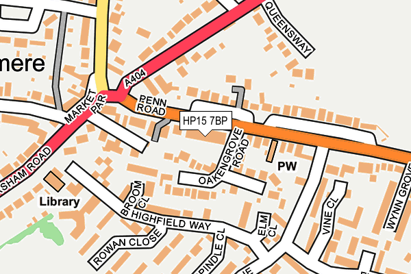 HP15 7BP map - OS OpenMap – Local (Ordnance Survey)