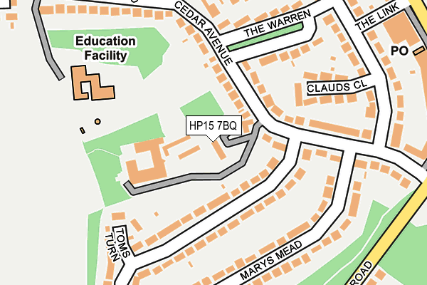 HP15 7BQ map - OS OpenMap – Local (Ordnance Survey)