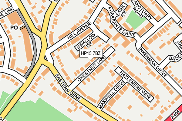 HP15 7BZ map - OS OpenMap – Local (Ordnance Survey)