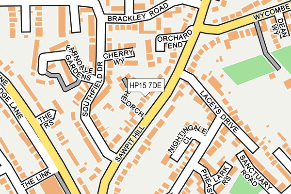 HP15 7DE map - OS OpenMap – Local (Ordnance Survey)