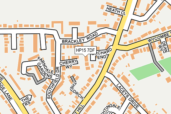 HP15 7DF map - OS OpenMap – Local (Ordnance Survey)