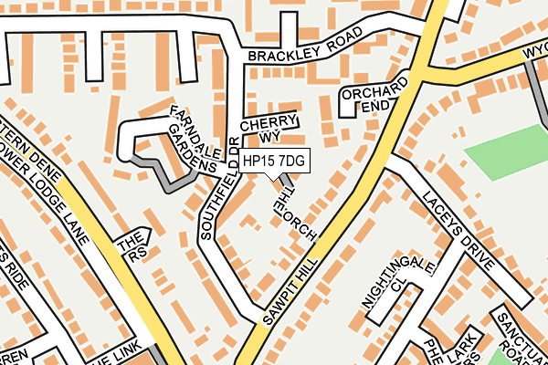 HP15 7DG map - OS OpenMap – Local (Ordnance Survey)
