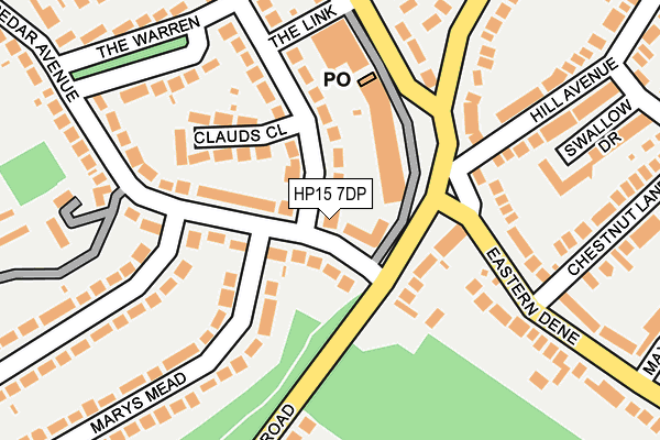 HP15 7DP map - OS OpenMap – Local (Ordnance Survey)
