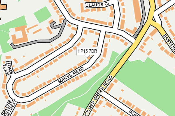 HP15 7DR map - OS OpenMap – Local (Ordnance Survey)