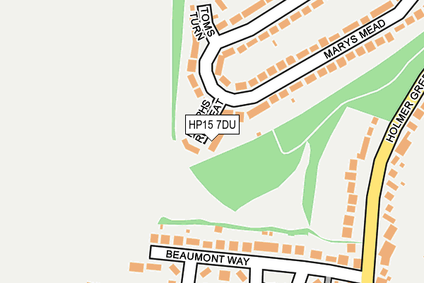 HP15 7DU map - OS OpenMap – Local (Ordnance Survey)