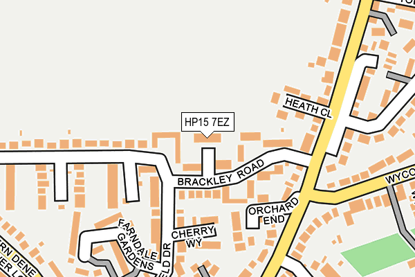 HP15 7EZ map - OS OpenMap – Local (Ordnance Survey)
