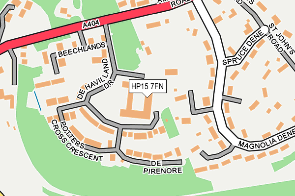 HP15 7FN map - OS OpenMap – Local (Ordnance Survey)