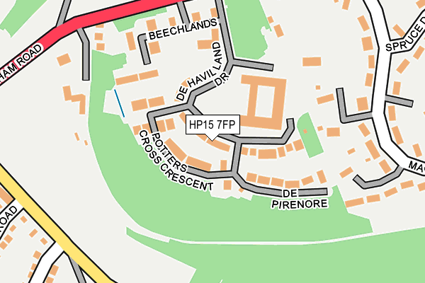 HP15 7FP map - OS OpenMap – Local (Ordnance Survey)