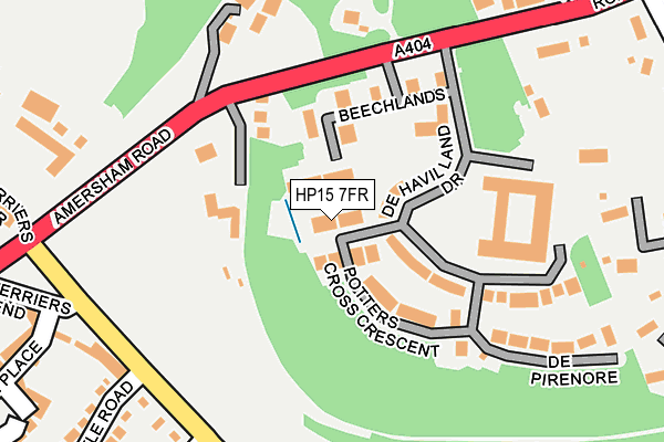 HP15 7FR map - OS OpenMap – Local (Ordnance Survey)