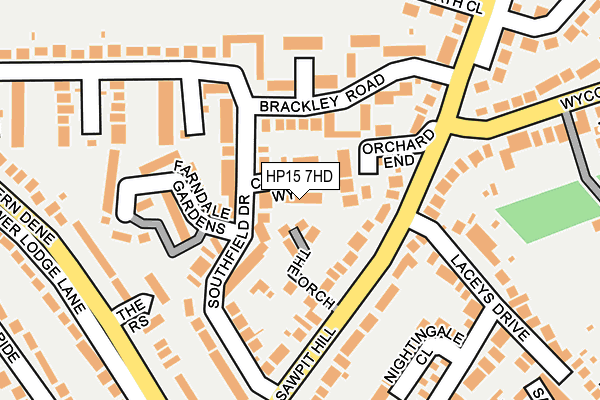 HP15 7HD map - OS OpenMap – Local (Ordnance Survey)
