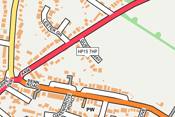 HP15 7HP map - OS OpenMap – Local (Ordnance Survey)