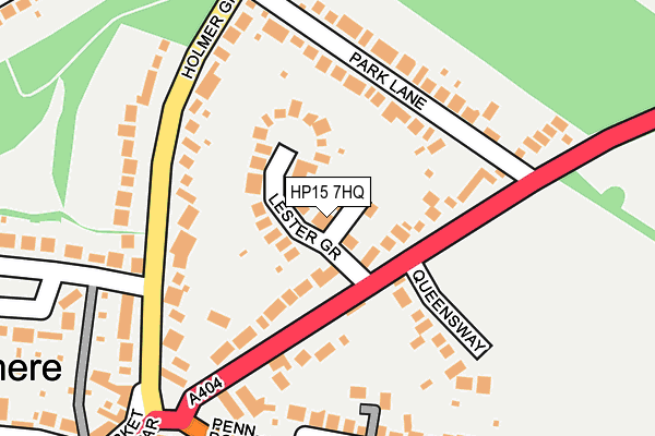 HP15 7HQ map - OS OpenMap – Local (Ordnance Survey)